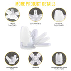 Charkee 25W Cool Day Mini fan Blade 4 Leaf Foldable LED Bulb with Angle Adjustable Ceiling Lights Home Pack of 4