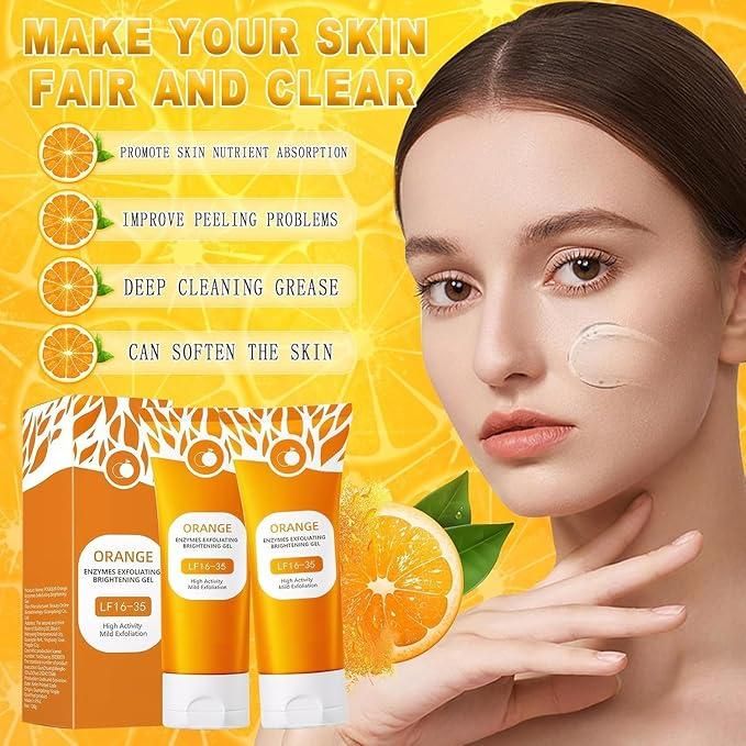 Orange Enzymes Gel – Gentle Exfoliation, Radiant Glow — 100 gm