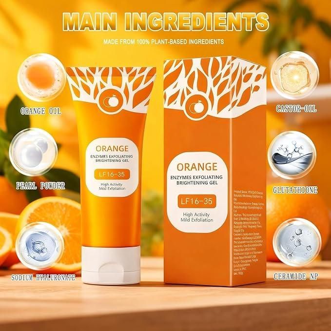 Orange Enzymes Gel – Gentle Exfoliation, Radiant Glow — 100 gm