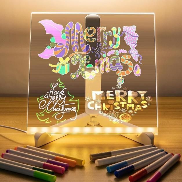 3D LED Acrylic Writing Board – Creative Glow for Celebrations