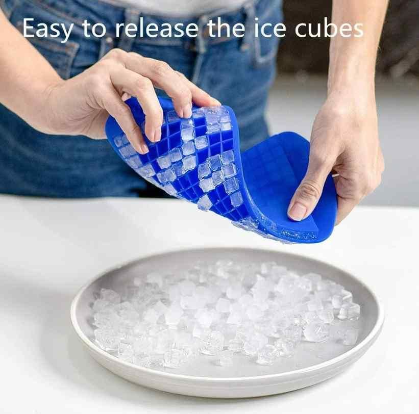Flexible Silicone Ice Cube Tray - 160 Ice Cube Tray (Pack of 2)