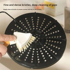 Foldable Triangular Gap Cleaning Brush with Soap Holder (Pack of 2)