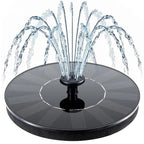 Solar Bird Bath Fountain Pump With 4 Nozzle, Free Standing Floating Solar Powered