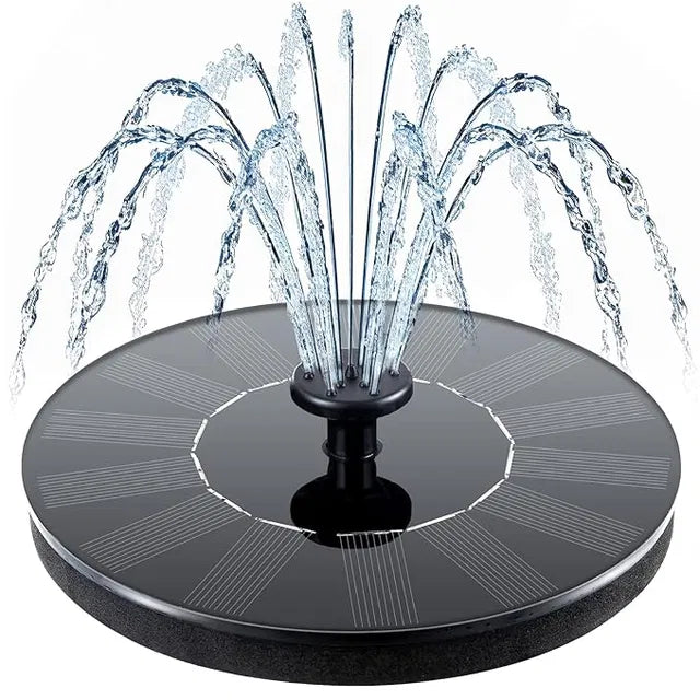Solar Bird Bath Fountain Pump With 4 Nozzle, Free Standing Floating Solar Powered