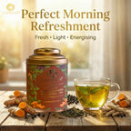 Aaurash Tulsi Ashwagandha Turmeric Tea for Immunity | Naturally Caffeine Free Ashwagandha Herbal Tea (60gm)