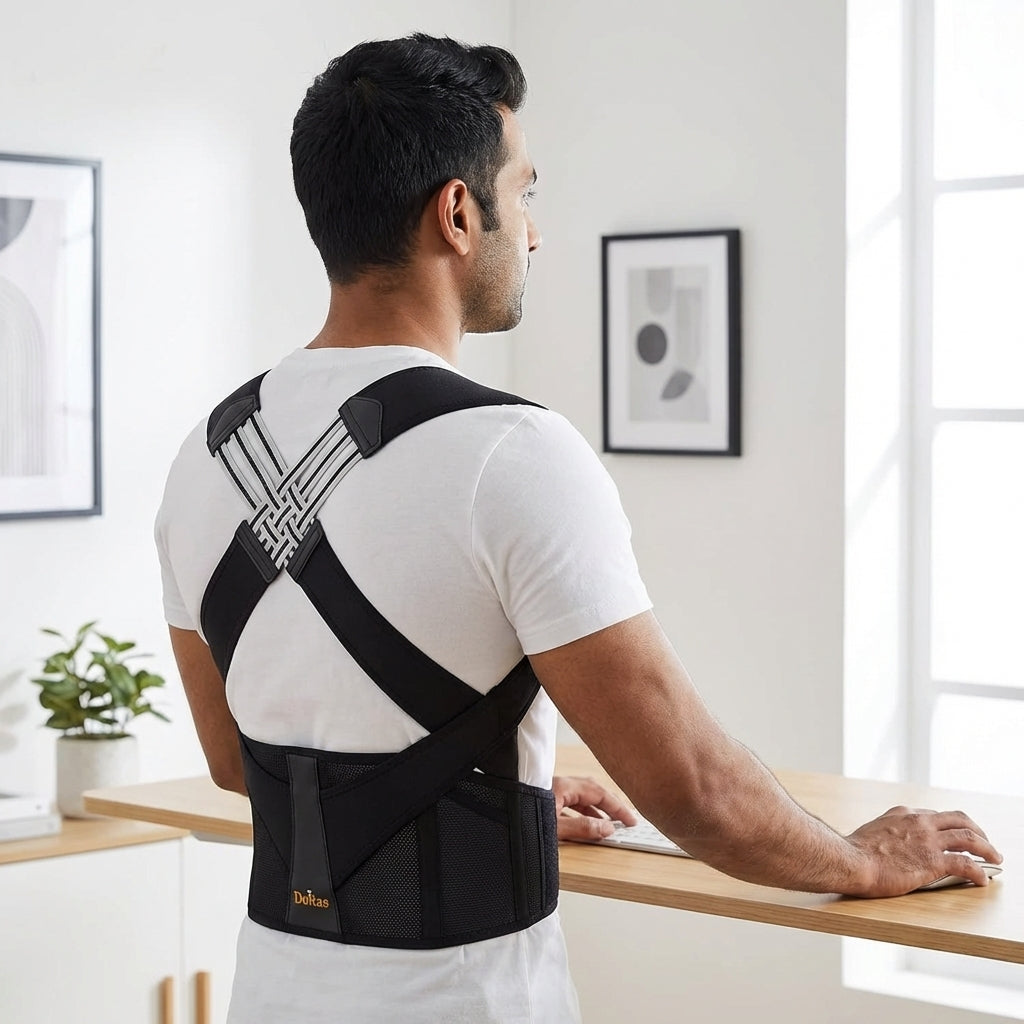 Clinically Proven Posture Trainer (Black, Universal Size)