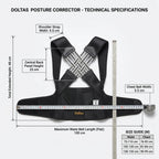 Clinically Proven Posture Trainer (Black, Universal Size)
