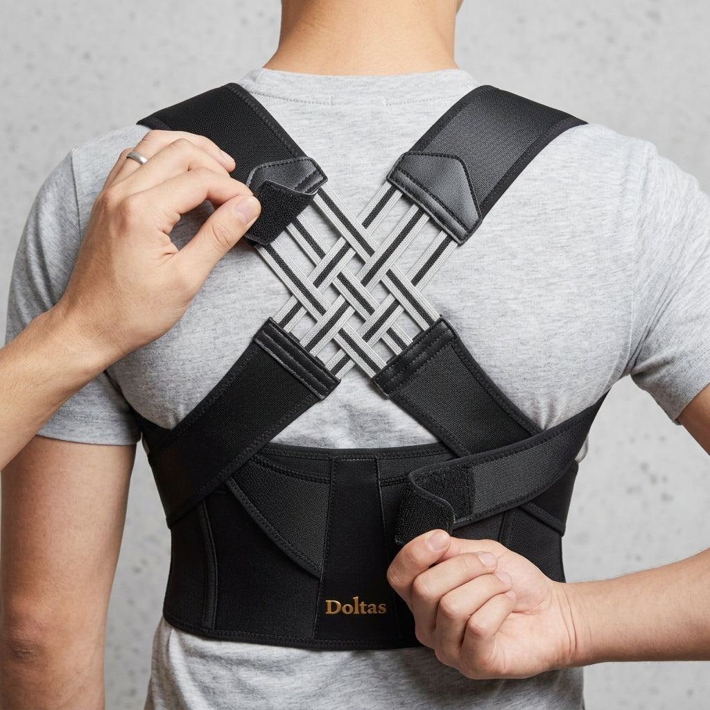 Clinically Proven Posture Trainer (Black, Universal Size)