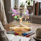 3D LED Acrylic Writing Board – Creative Glow for Celebrations