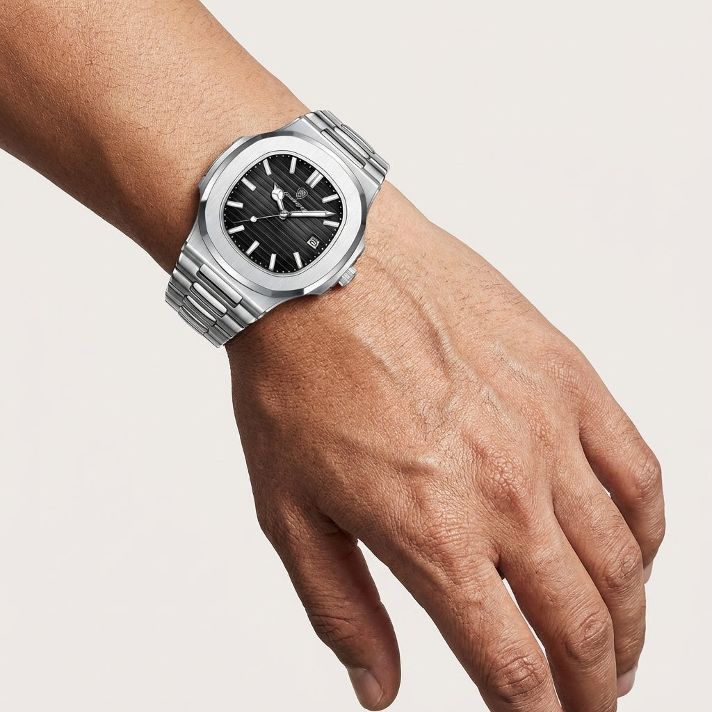 Luxury Stainless Steel Watch – Timeless Elegance