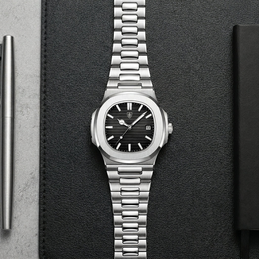 Luxury Stainless Steel Watch – Timeless Elegance