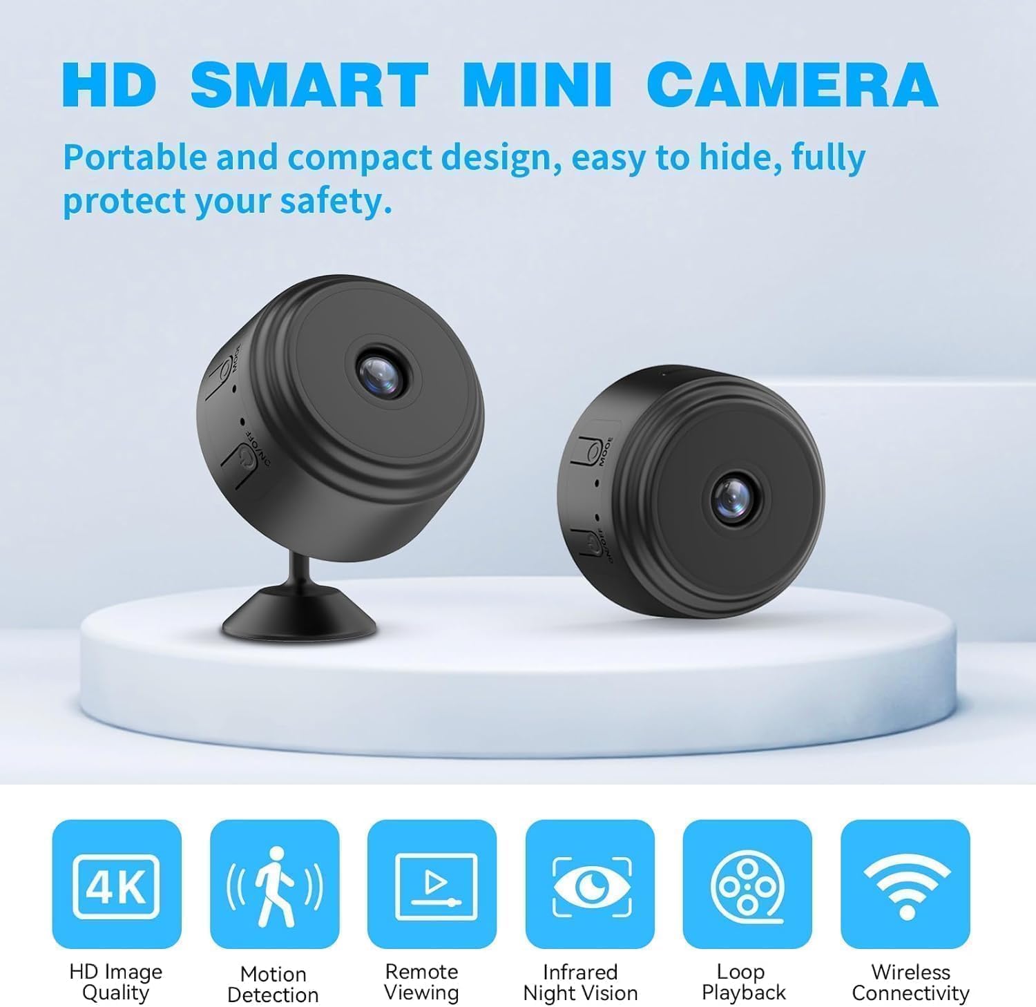 Smart Wi‑Fi Camera – Compact, Secure & Connected