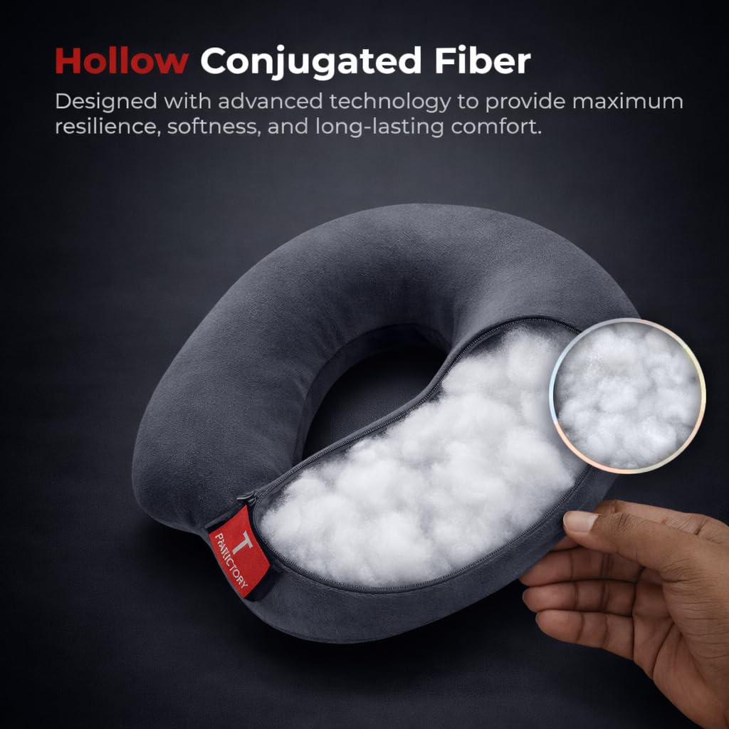 Trajectory Memory Foam Travel Neck Pillow- As seen on shark tank india