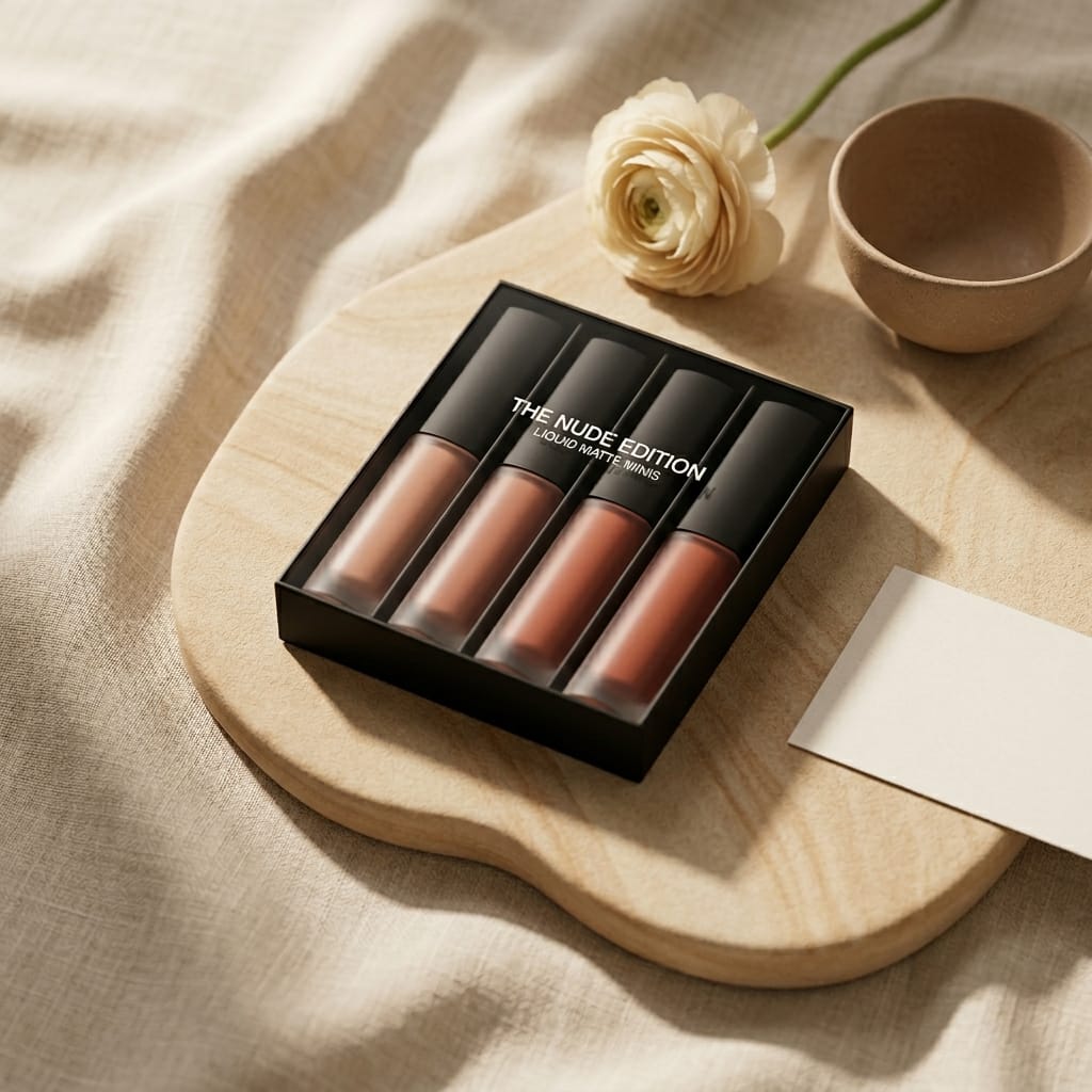 Liquid Matte Lipsticks – Nude, Bold & Elegant