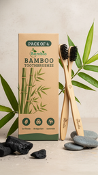 Bambio Bamboo Toothbrush 4-Pack | PRIVAN