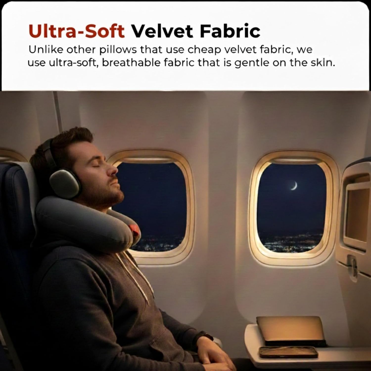 Trajectory Memory Foam Travel Neck Pillow- As seen on shark tank india