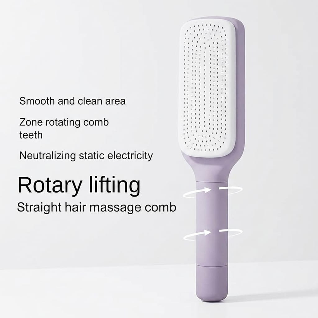 Self Cleaning Hair Brush – Smooth, Gentle & Stylish.