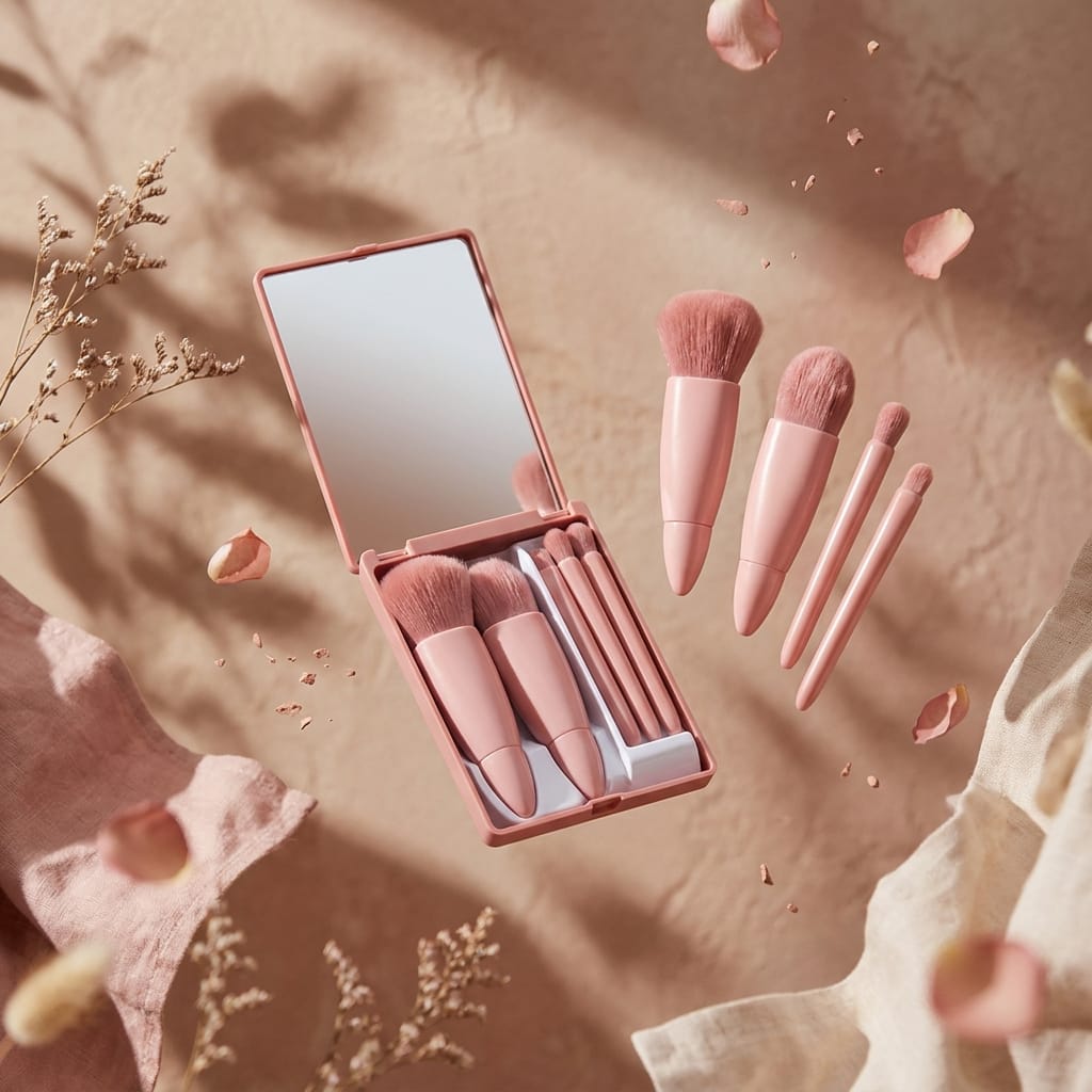 5 IN 1 Makeup Brush Set – Elegance & Perfect Gifting