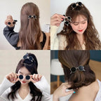 Vintage Double Disc Automatic Hair Clip – French Style Metal Barrette Hair Pin