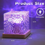 RGB Crystal Cube Night Lamp with Remote – Multicolor Ambient LED Mood Light