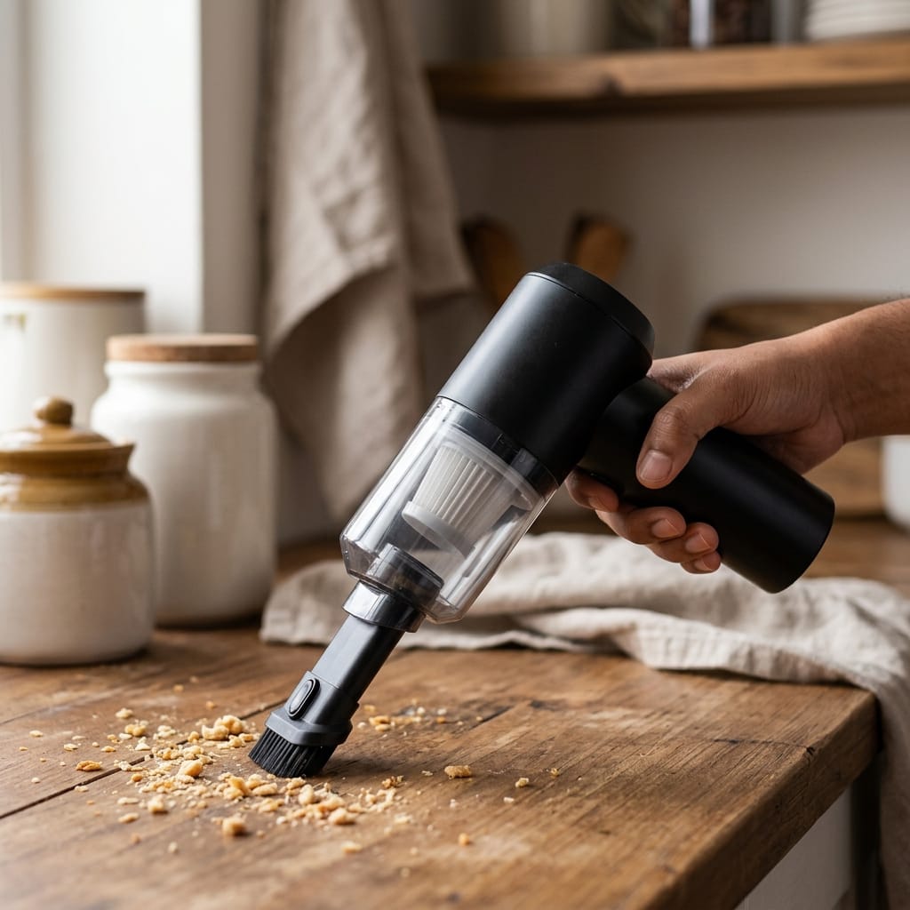 Handheld Vacuum – Sleek Design, Powerful Cleaning