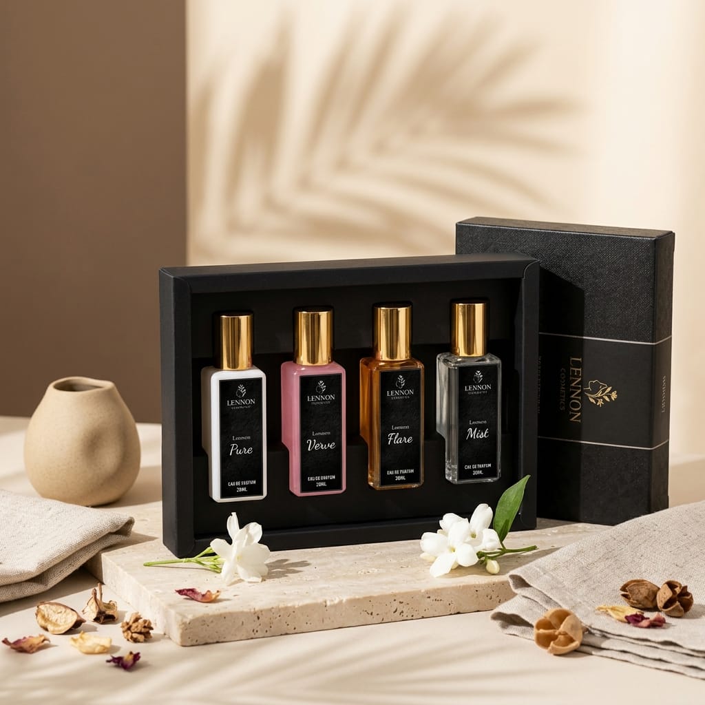 Lennon Perfume Gift Set – 4 Pure, Verve, Flare & Mist