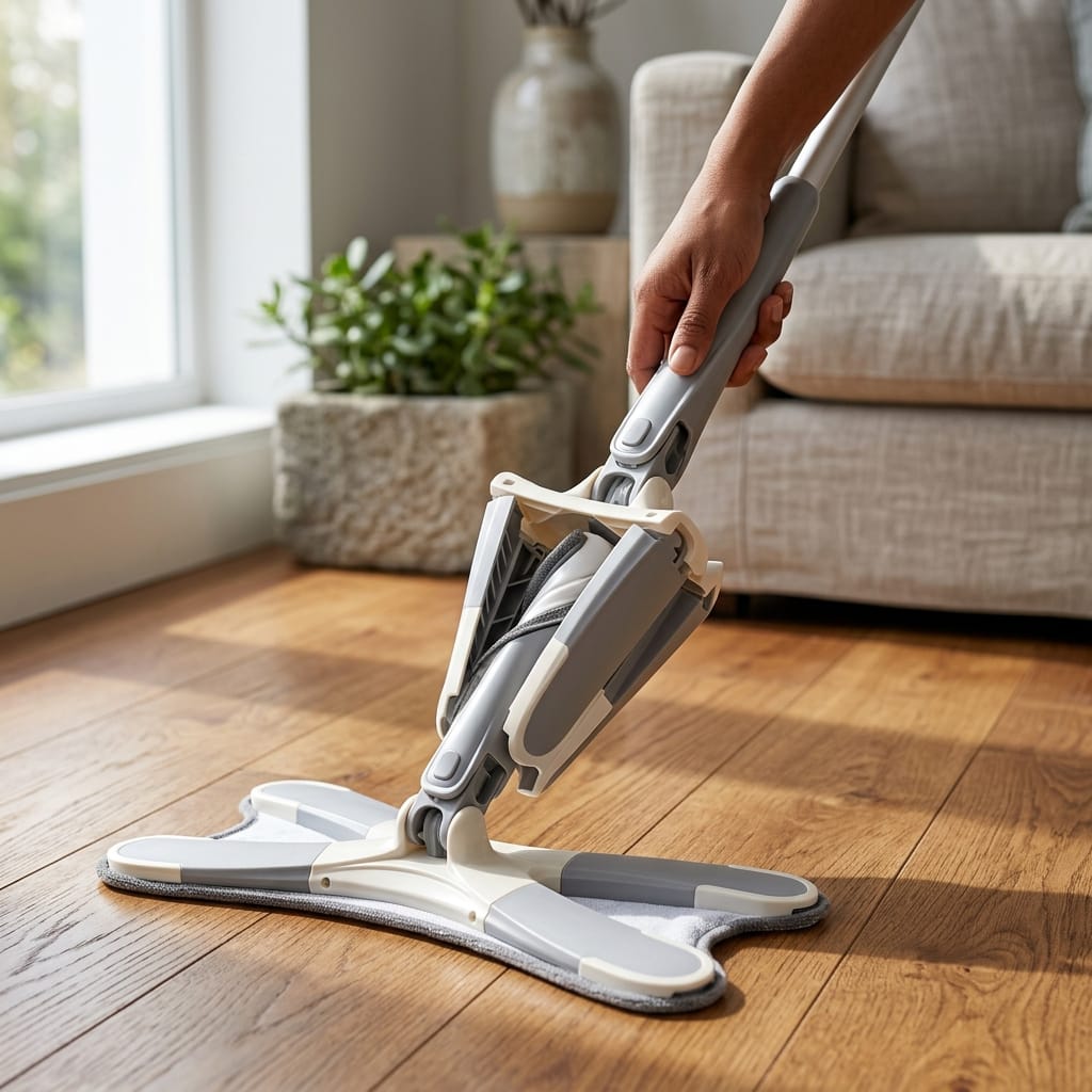 Self squeeze Rotatable Multifunctional Cleaning Microfiber Mop