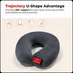 Trajectory Memory Foam Travel Neck Pillow- As seen on shark tank india