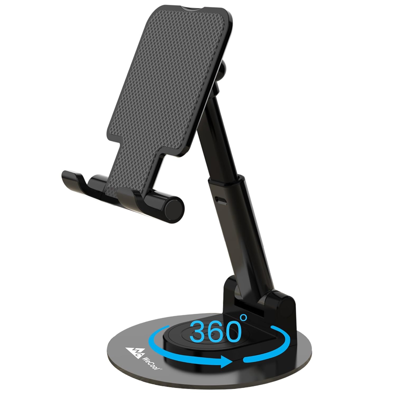 360° Adjustable Phone & Tablet Stand – Stable Aluminium Holder with Anti‑Slip Base