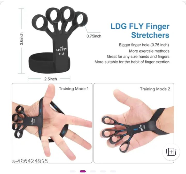 Adjustable Hand Grip Strengthener – 8 Resistance Levels Finger Exerciser for Therapy & Training