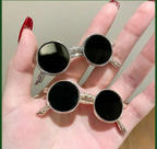 Vintage Double Disc Automatic Hair Clip – French Style Metal Barrette Hair Pin