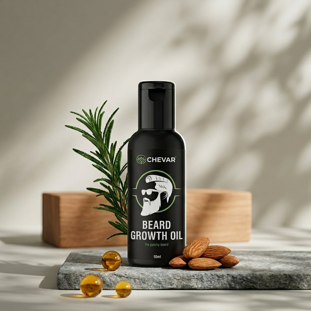 Chevar Beard Growth Oil – Fuller, Stronger & Confident