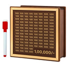 ₹1 Lakh Savings Challenge Box – Money Saving Tracker Piggy Bank with Goal Board