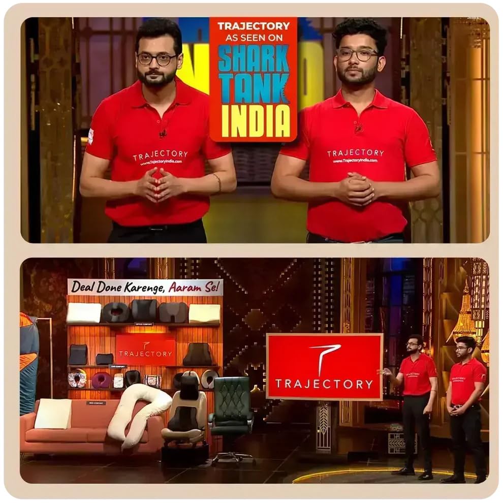 Trajectory Memory Foam Travel Neck Pillow- As seen on shark tank india