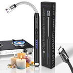 Rechargeable Flexible Electric Candle & Gas Lighter – USB Type-C Long Neck Arc Lighter
