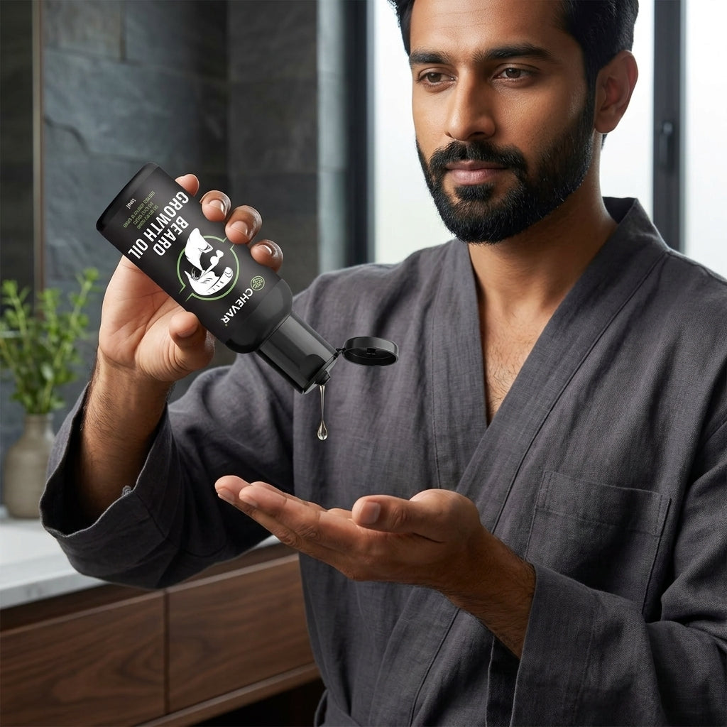 Chevar Beard Growth Oil – Fuller, Stronger & Confident